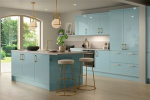 Conner Stewart modern kitchen with island breakfast bar.